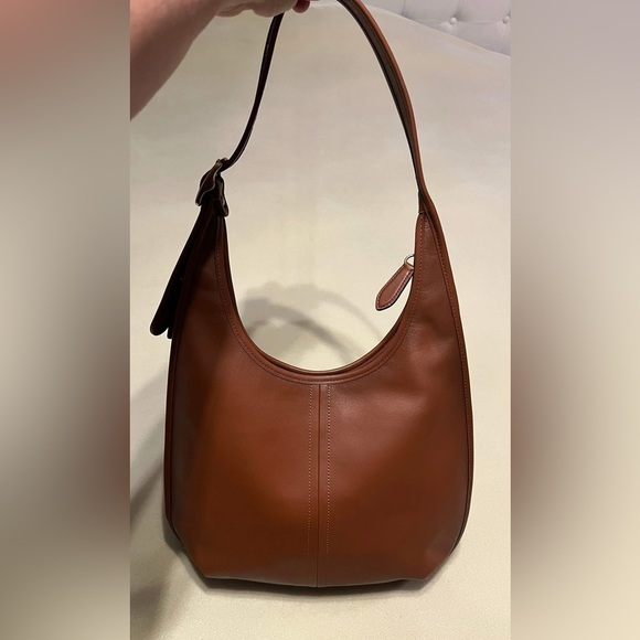 Coach Ergo 33 Glovetanned Leather Brass/1941 Saddle Large Shoulder/Hobo Bag - Picture 3 of 12